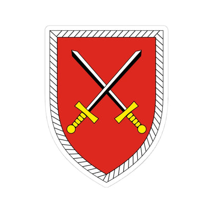 Gefechtssimulationszentrum Heer Bundeswehr (Germany) (Coat of Arms) STICKER Vinyl Kiss-Cut Decal 4 Inch White - The Sticker Space