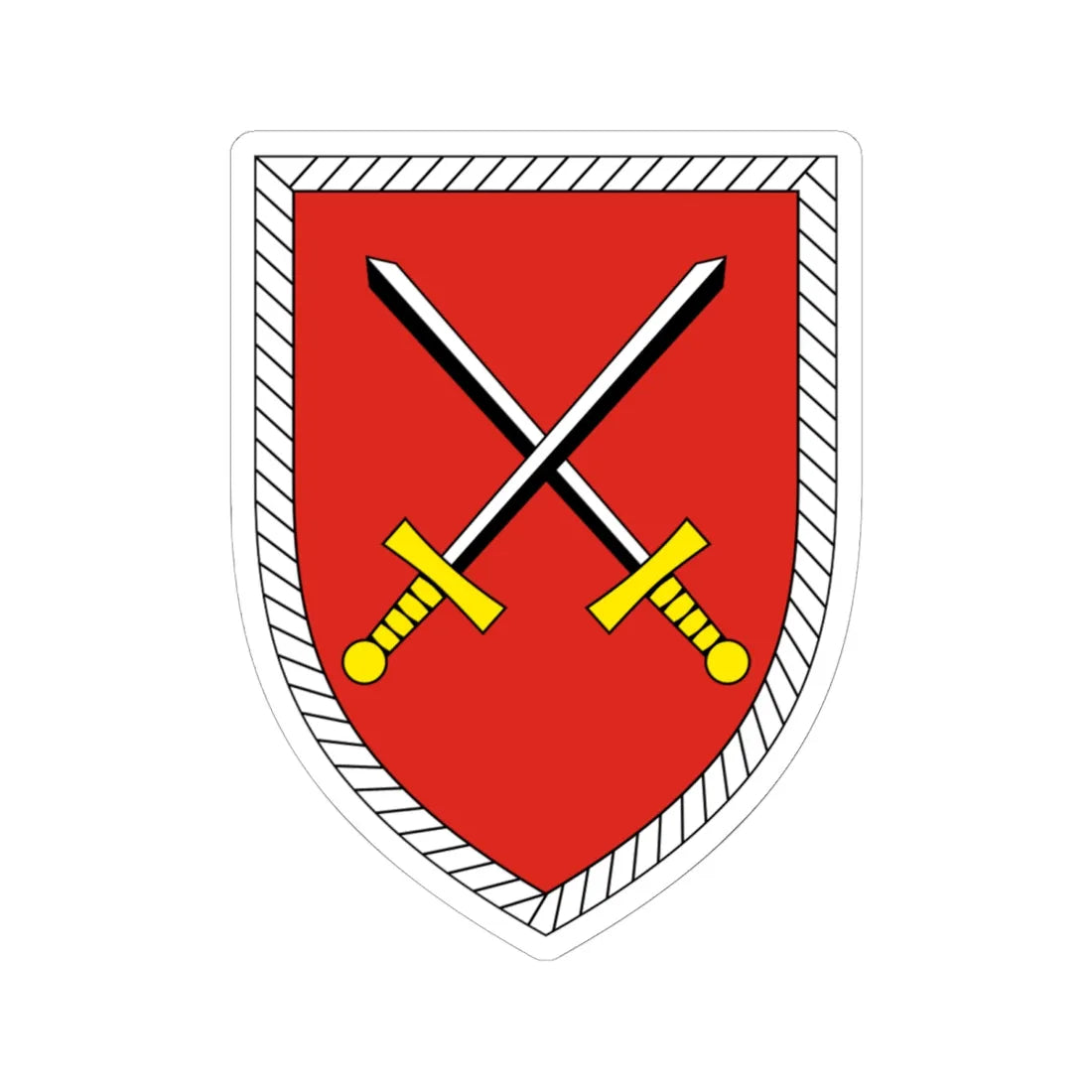 Gefechtssimulationszentrum Heer Bundeswehr (Germany) (Coat of Arms) STICKER Vinyl Kiss-Cut Decal 6 Inch White - The Sticker Space