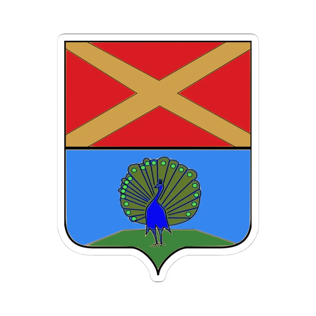 Gelmini (Italy) (Coat of Arms) STICKER Vinyl Kiss-Cut Decal 4 Inch White - The Sticker Space