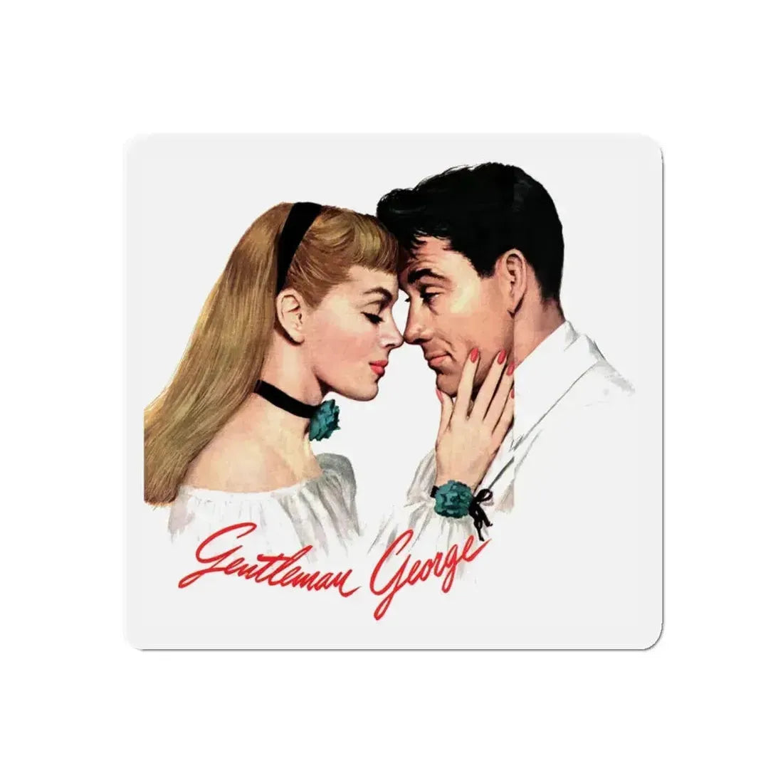 Geltleman George, Collier's, August 14, 1948 (Magazine Illustration) Refrigerator Magnet 4 Inch Die-Cut - The Sticker Space