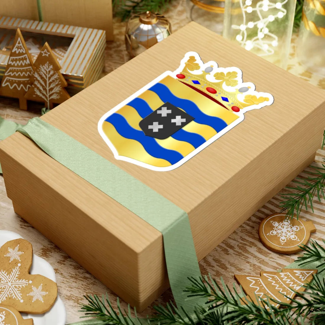 Gemeentewapen Drimmelen (Netherlands) (Coat of Arms) STICKER Vinyl Kiss-Cut Decal - The Sticker Space