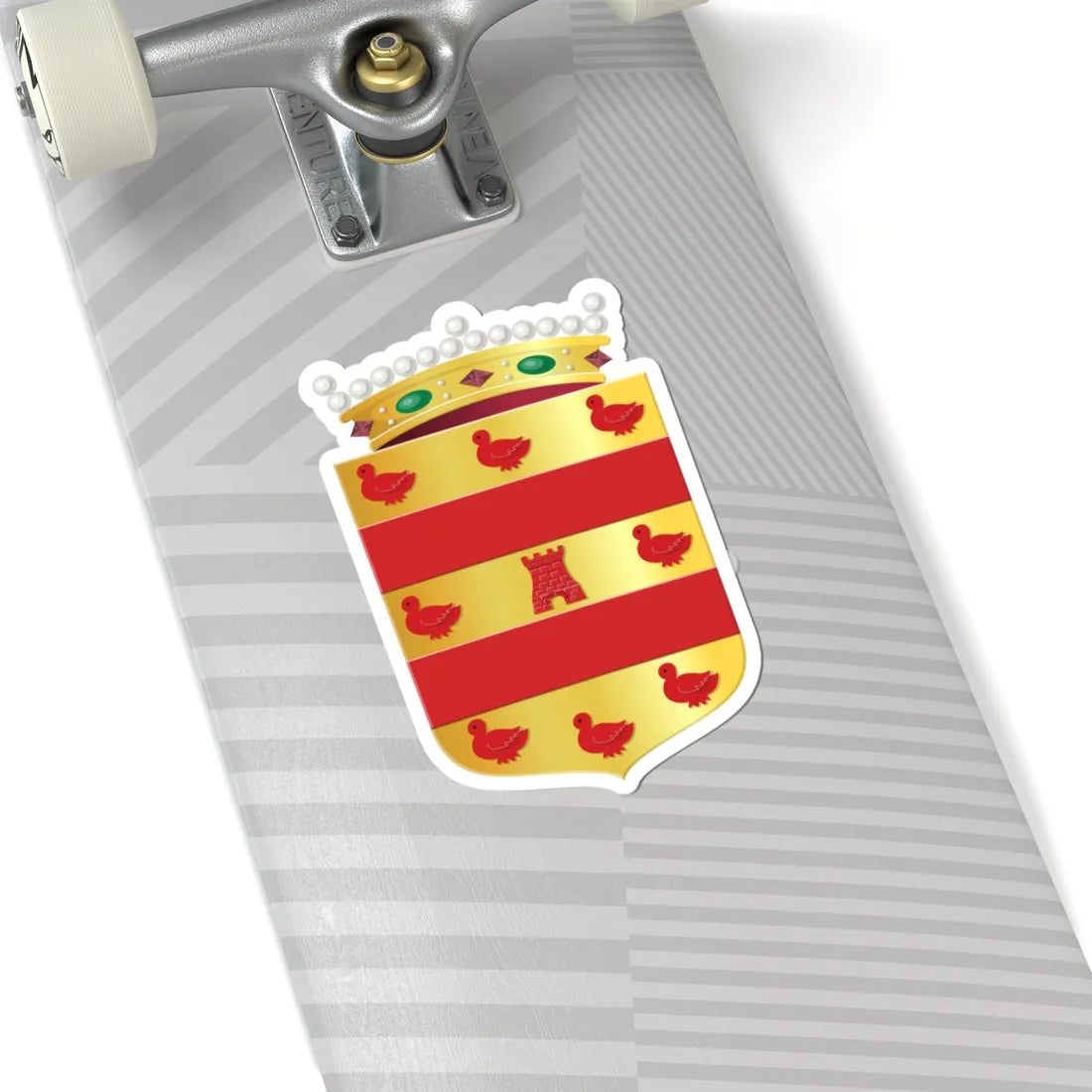 Gemeentewapen van Land van Cuijk (Netherlands) (Coat of Arms) STICKER Vinyl Kiss-Cut Decal - The Sticker Space