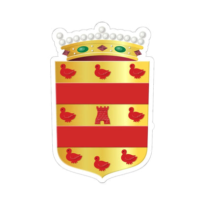 Gemeentewapen van Land van Cuijk (Netherlands) (Coat of Arms) STICKER Vinyl Kiss-Cut Decal - The Sticker Space