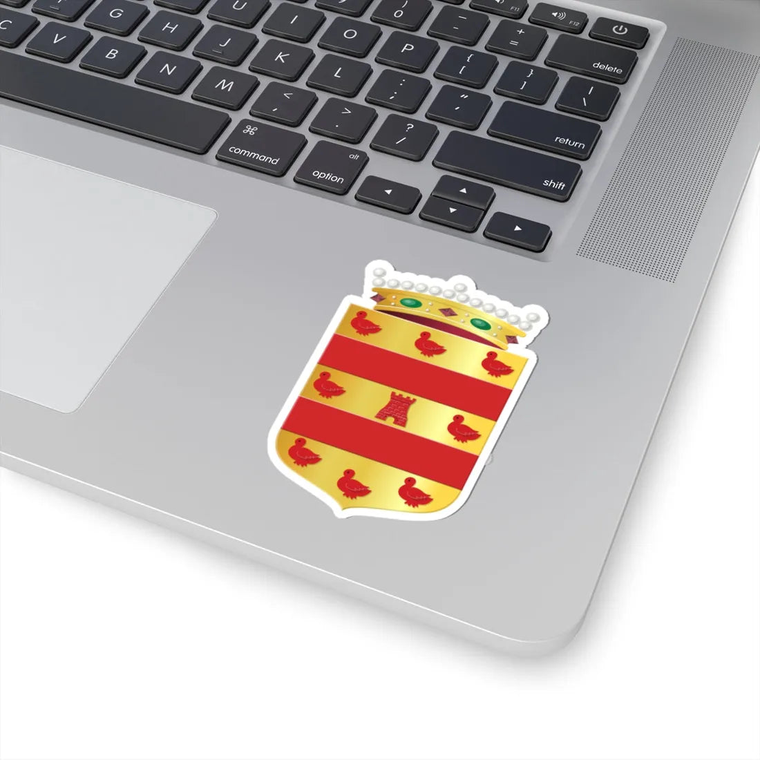 Gemeentewapen van Land van Cuijk (Netherlands) (Coat of Arms) STICKER Vinyl Kiss-Cut Decal - The Sticker Space