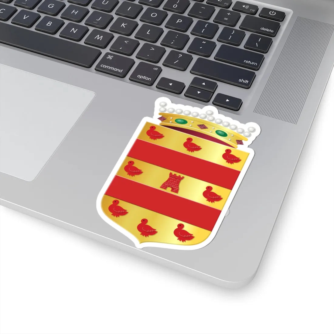 Gemeentewapen van Land van Cuijk (Netherlands) (Coat of Arms) STICKER Vinyl Kiss-Cut Decal - The Sticker Space