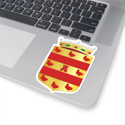 Gemeentewapen van Land van Cuijk (Netherlands) (Coat of Arms) STICKER Vinyl Kiss-Cut Decal - The Sticker Space