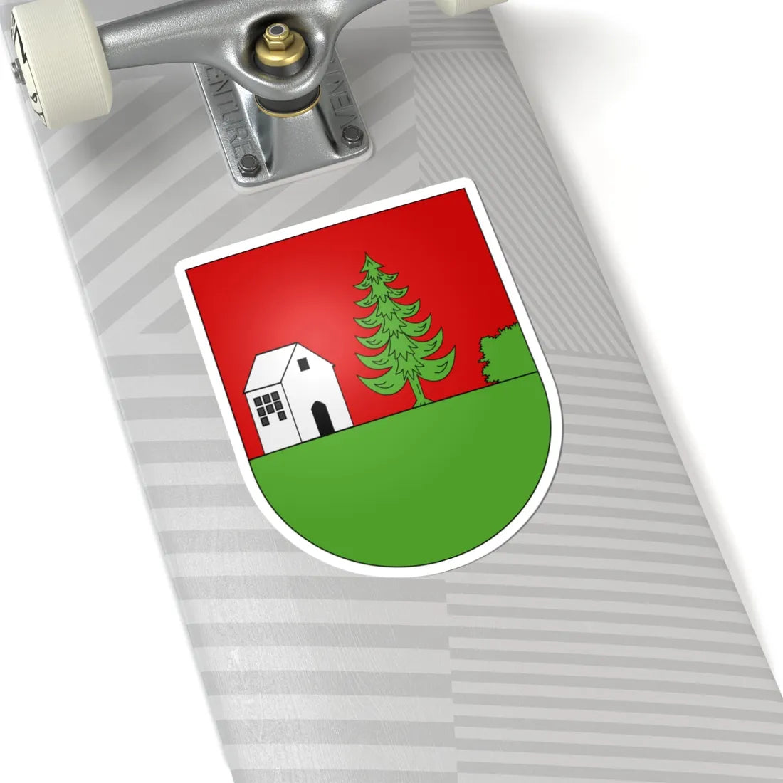 Gempenach-coat of arms (Switzerland) (Coat of Arms) STICKER Vinyl Kiss-Cut Decal - The Sticker Space