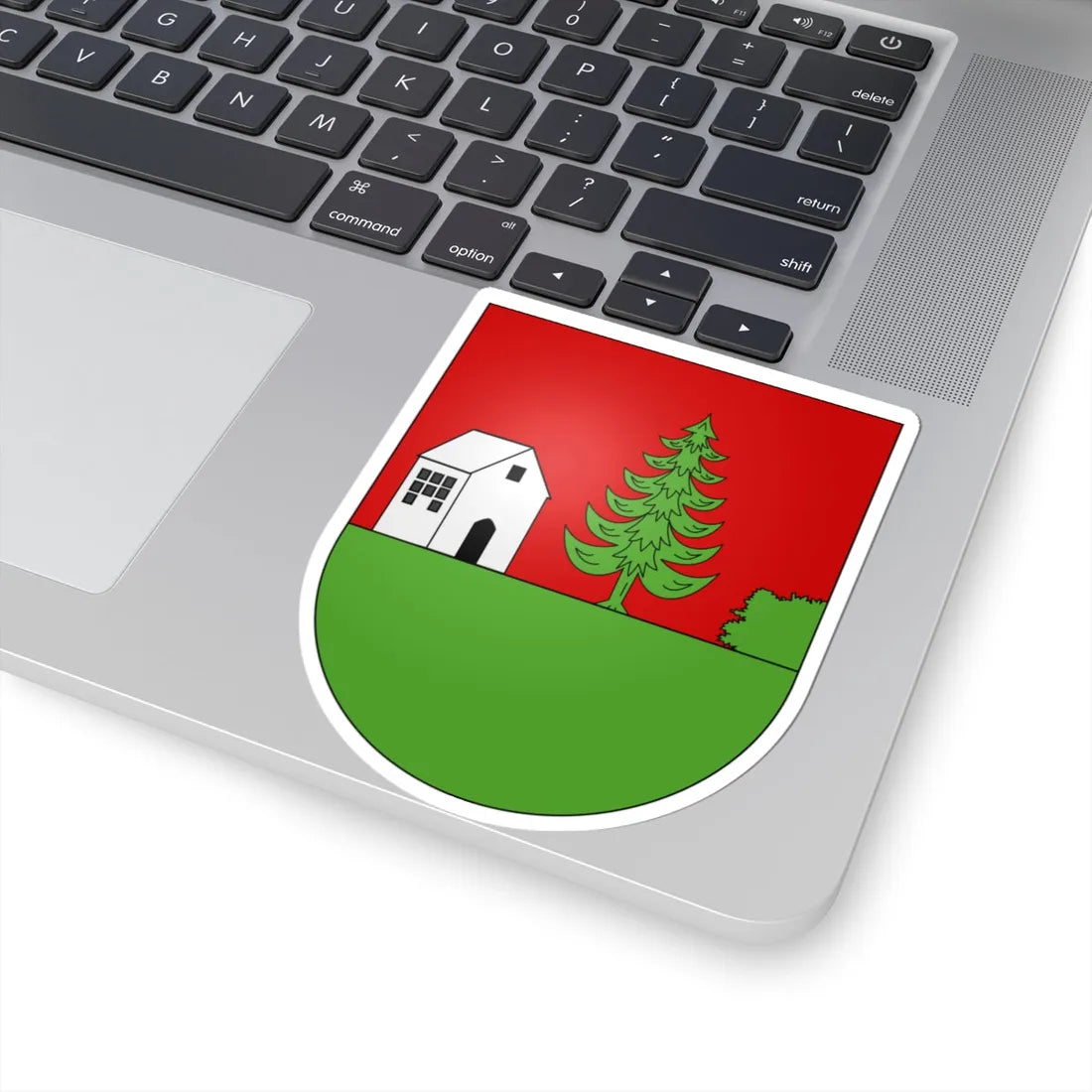 Gempenach-coat of arms (Switzerland) (Coat of Arms) STICKER Vinyl Kiss-Cut Decal - The Sticker Space