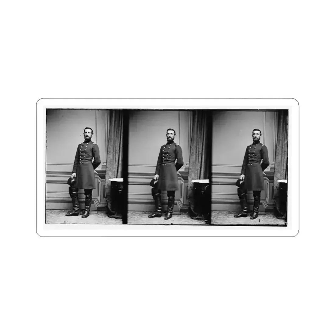 Gen. G.F. Nichols (U.S. Civil War) STICKER Vinyl Kiss-Cut Decal 3 Inch White - The Sticker Space