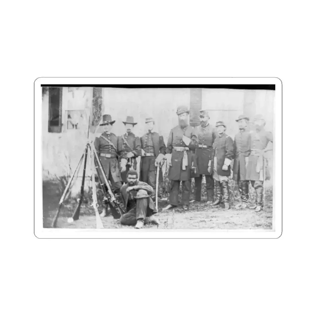 Gen'l. John W. Geary and Staff - Taken at Harper's Ferry (U.S. Civil War) STICKER Vinyl Kiss-Cut Decal 6 Inch White - The Sticker Space