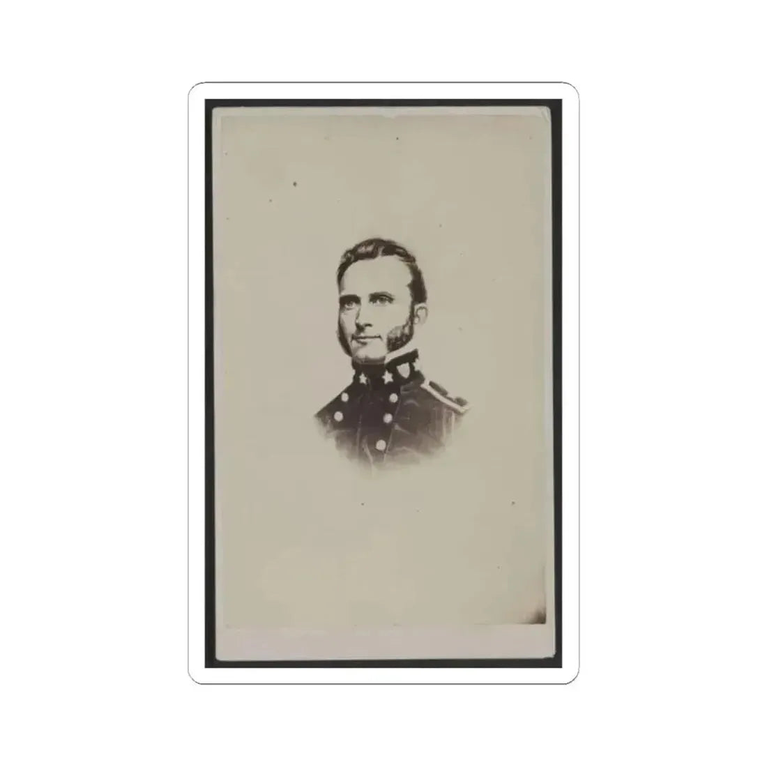 Gen. Stonewall Jackson (U.S. Civil War) STICKER Vinyl Kiss-Cut Decal 2 Inch White - The Sticker Space