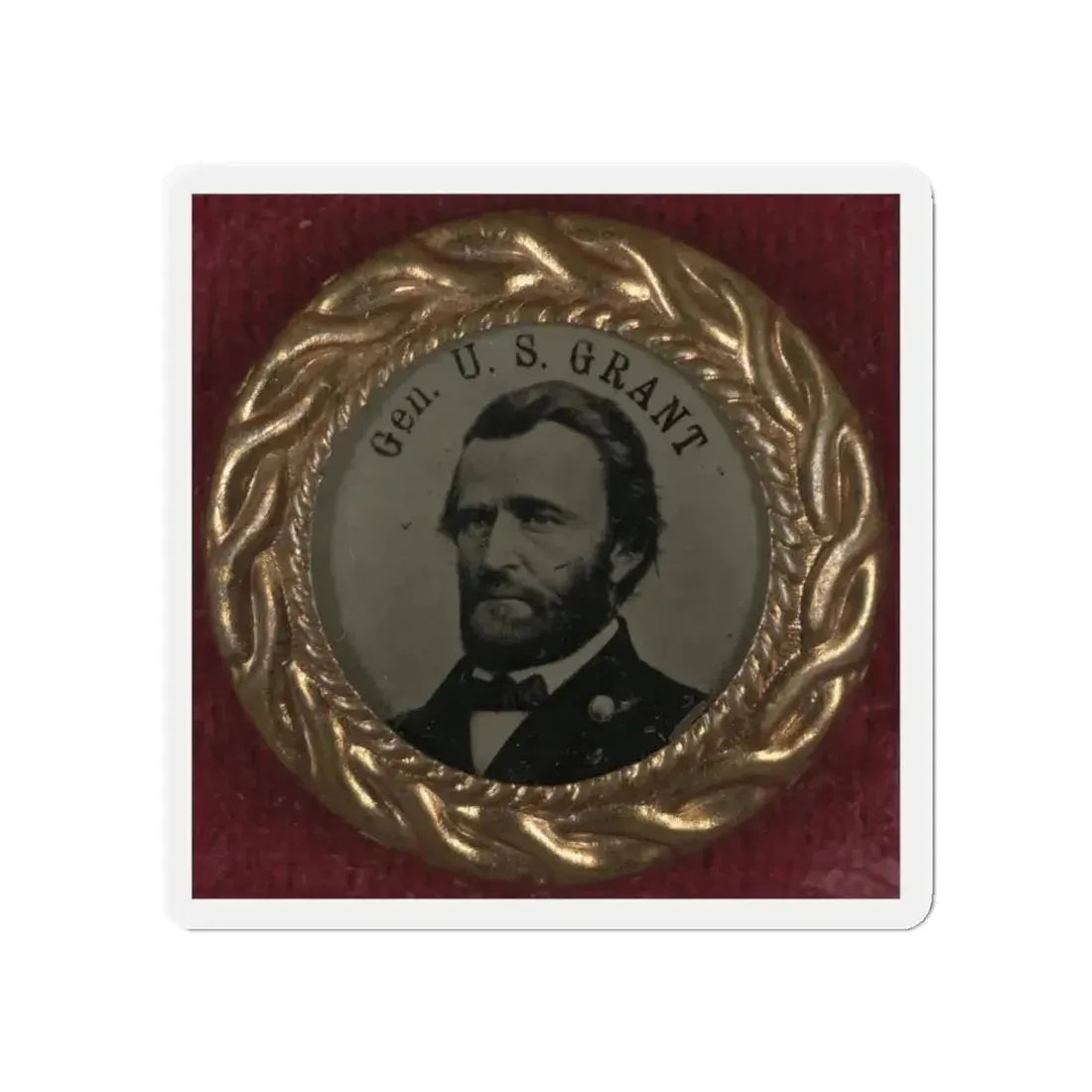 Gen. U.S. Grant Campaign Button For 1868 Presidential Election (U.S. Civil War) Refrigerator Magnet 5 Inch Die-Cut - The Sticker Space