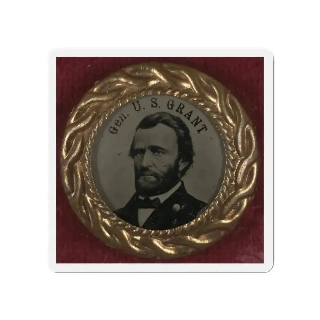 Gen. U.S. Grant Campaign Button For 1868 Presidential Election (U.S. Civil War) Refrigerator Magnet - The Sticker Space