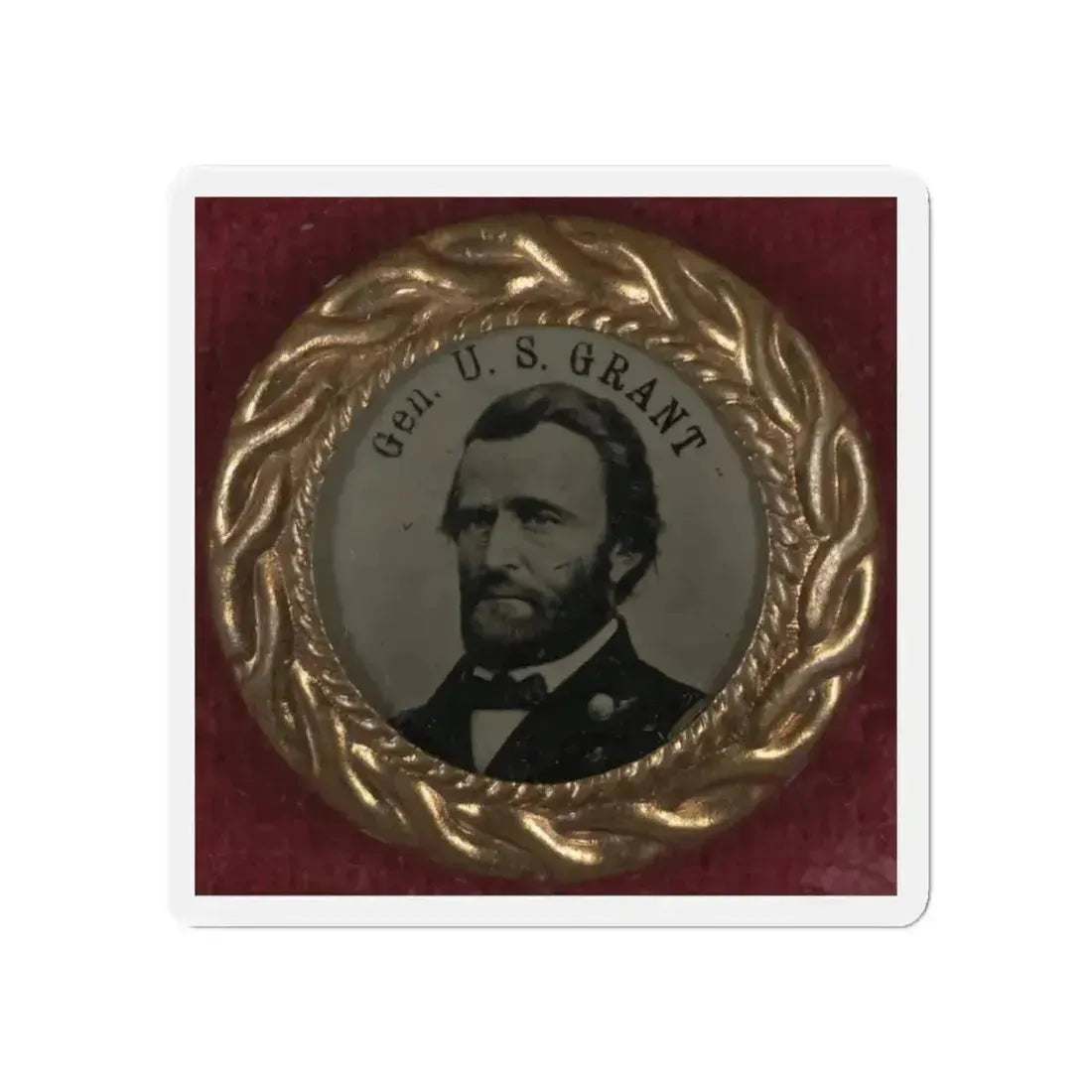 Gen. U.S. Grant Campaign Button For 1868 Presidential Election (U.S. Civil War) Refrigerator Magnet - The Sticker Space