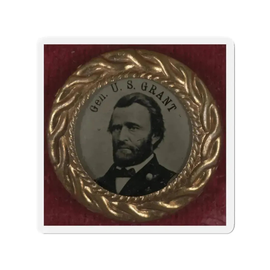 Gen. U.S. Grant Campaign Button For 1868 Presidential Election (U.S. Civil War) Refrigerator Magnet - The Sticker Space