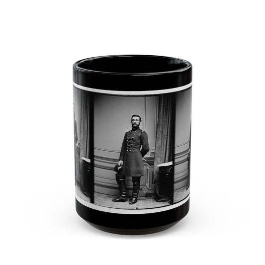 Gen. G.F. Nichols (U.S. Civil War) Black Coffee Mug-15oz-The Sticker Space