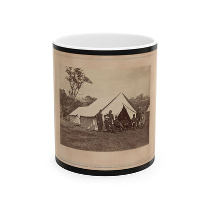 Gen. Randolph B. Marcy With Officers And Civilians At Army Of The Potomac Headquarters. Antietam, Md. (U.S. Civil War) White Coffee Mug