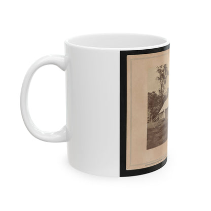 Gen. Randolph B. Marcy With Officers And Civilians At Army Of The Potomac Headquarters. Antietam, Md. (U.S. Civil War) White Coffee Mug