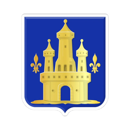 Genappe wapen (Belgium) (Coat of Arms) STICKER Vinyl Kiss-Cut Decal 4 Inch White - The Sticker Space