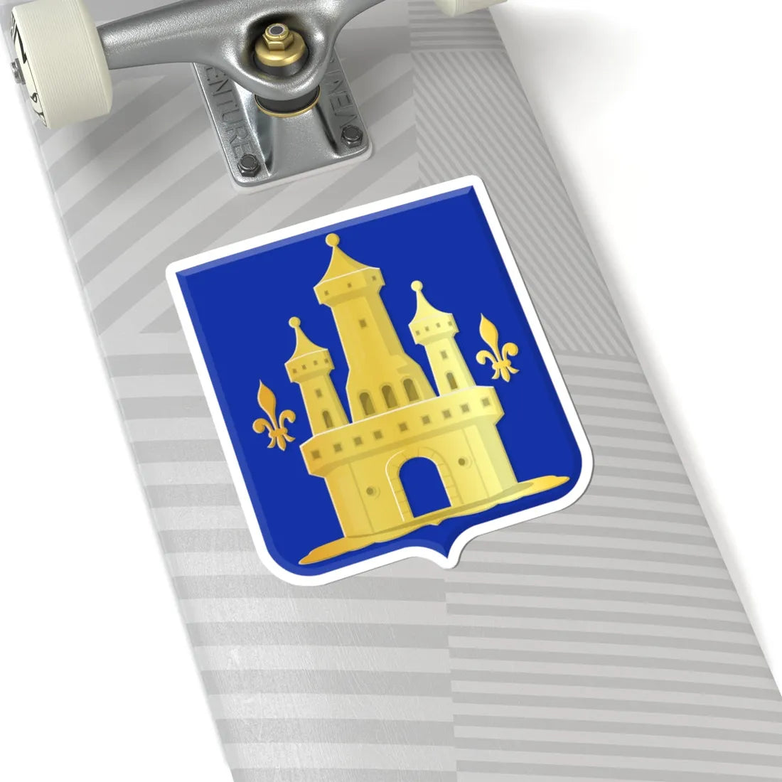 Genappe wapen (Belgium) (Coat of Arms) STICKER Vinyl Kiss-Cut Decal - The Sticker Space