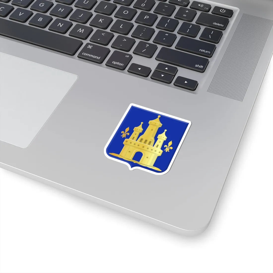 Genappe wapen (Belgium) (Coat of Arms) STICKER Vinyl Kiss-Cut Decal - The Sticker Space