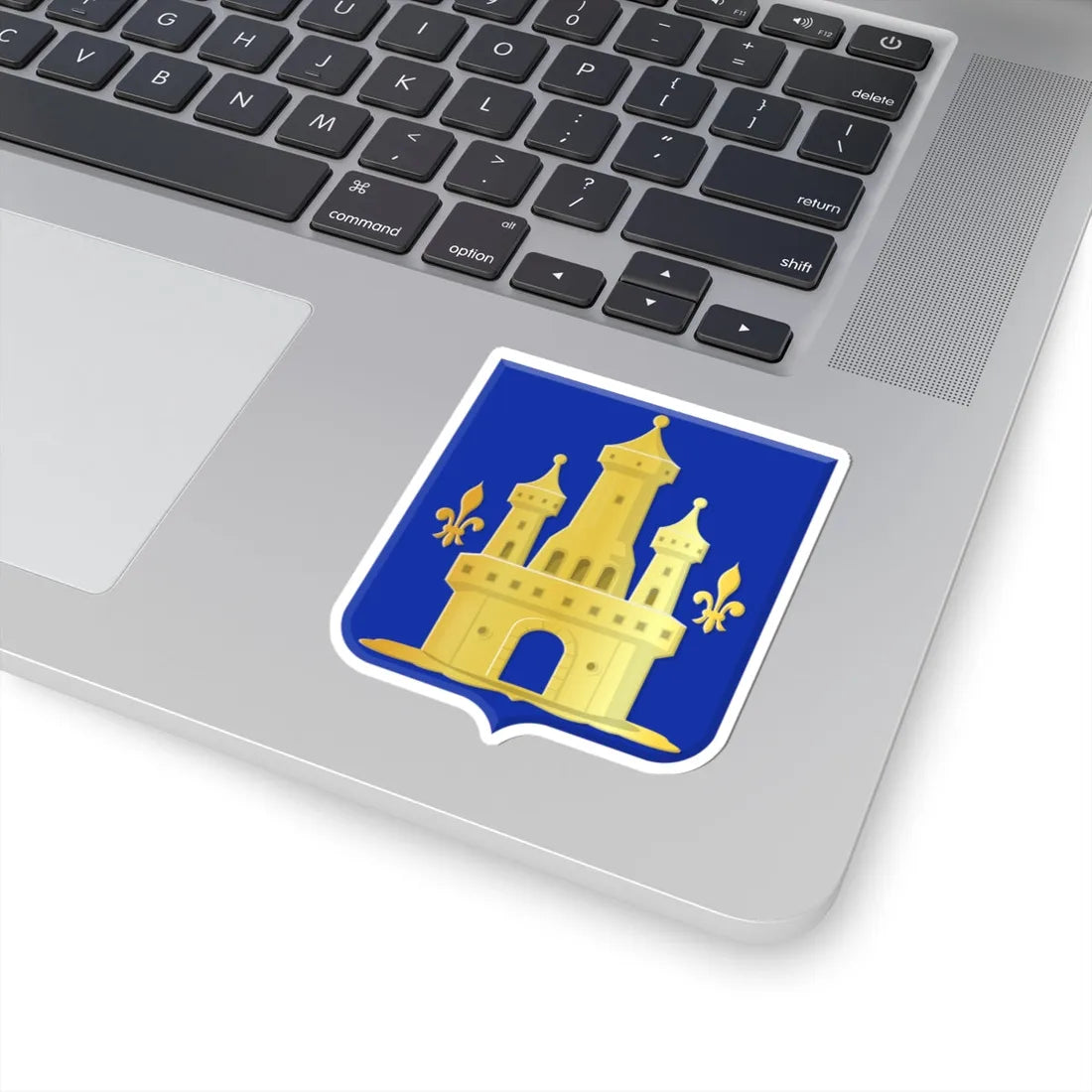 Genappe wapen (Belgium) (Coat of Arms) STICKER Vinyl Kiss-Cut Decal - The Sticker Space