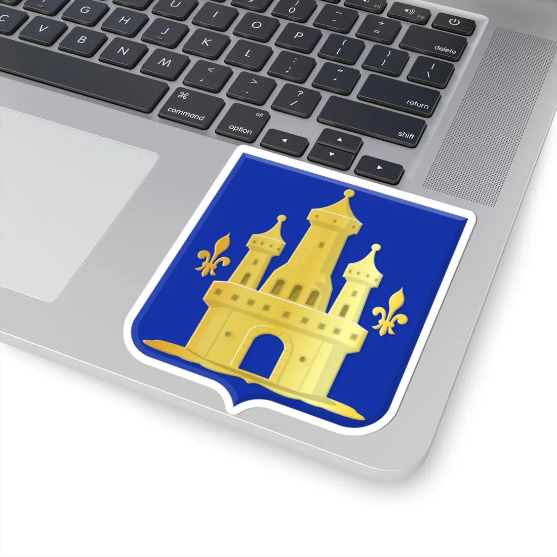 Genappe wapen (Belgium) (Coat of Arms) STICKER Vinyl Kiss-Cut Decal - The Sticker Space