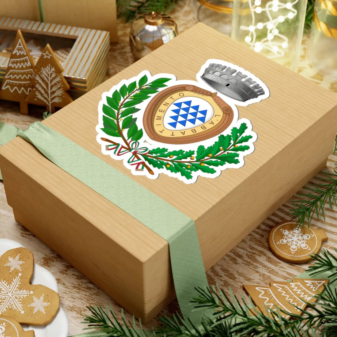 Genazzano-Stemma (Italy) (Coat of Arms) STICKER Vinyl Kiss-Cut Decal - The Sticker Space