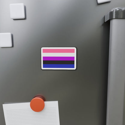 Genderfluidity Pride Flag - Die-Cut Magnet-The Sticker Space