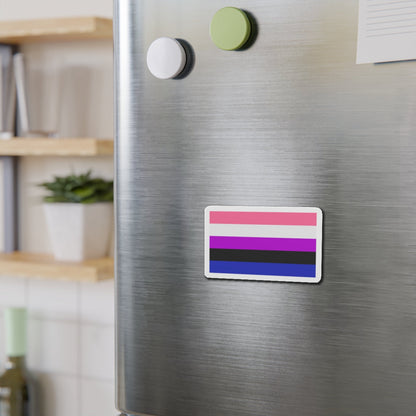 Genderfluidity Pride Flag - Die-Cut Magnet-The Sticker Space