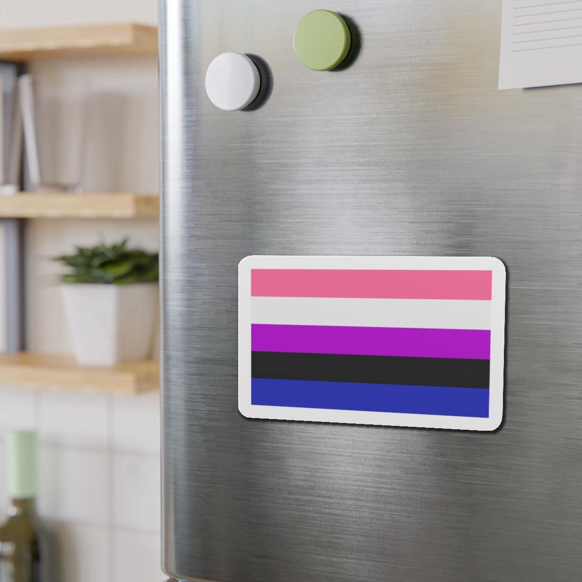 Genderfluidity Pride Flag - Die-Cut Magnet-The Sticker Space