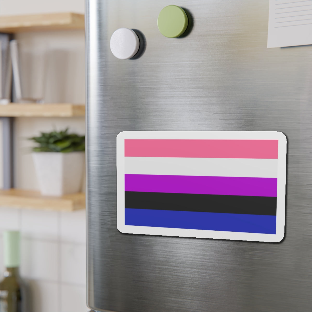 Genderfluidity Pride Flag - Die-Cut Magnet-The Sticker Space