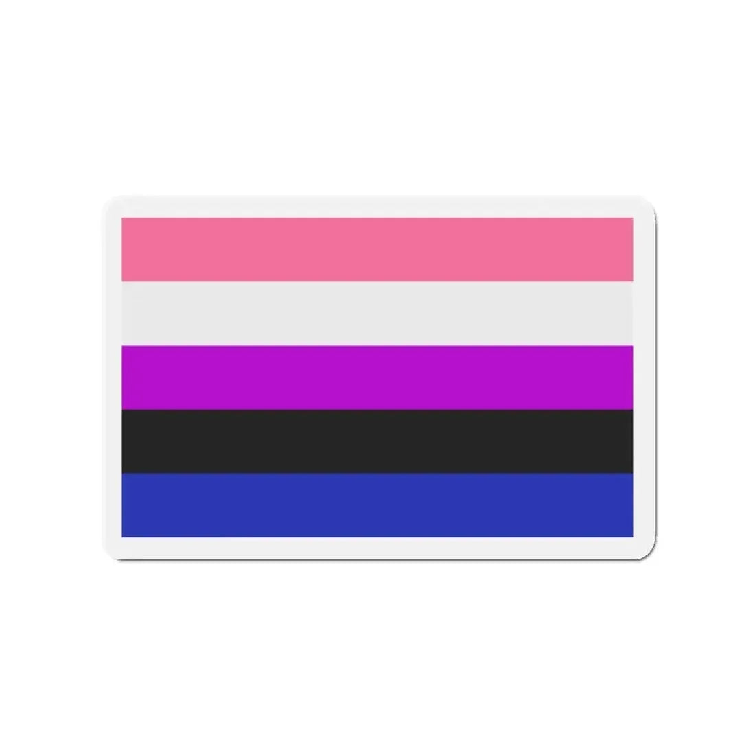 Genderfluidity Pride Flag - Refrigerator Magnet 2 Inch - The Sticker Space