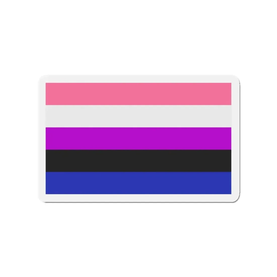 Genderfluidity Pride Flag - Refrigerator Magnet 3 Inch - The Sticker Space