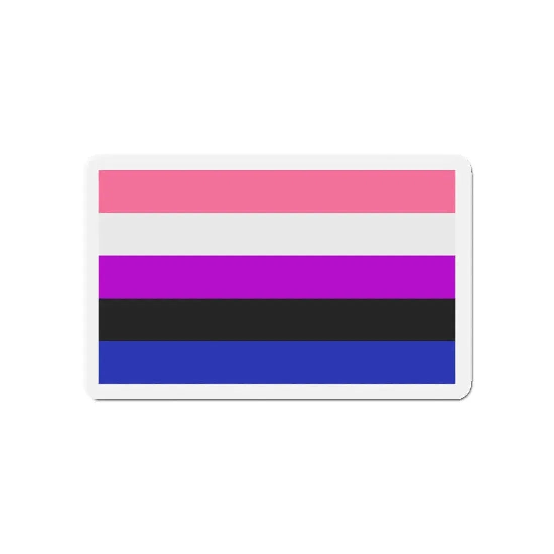 Genderfluidity Pride Flag - Refrigerator Magnet 5 Inch - The Sticker Space