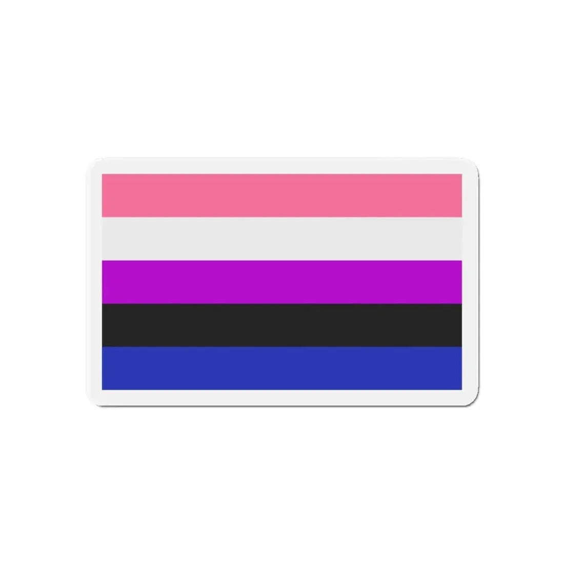 Genderfluidity Pride Flag - Refrigerator Magnet 6 Inch - The Sticker Space
