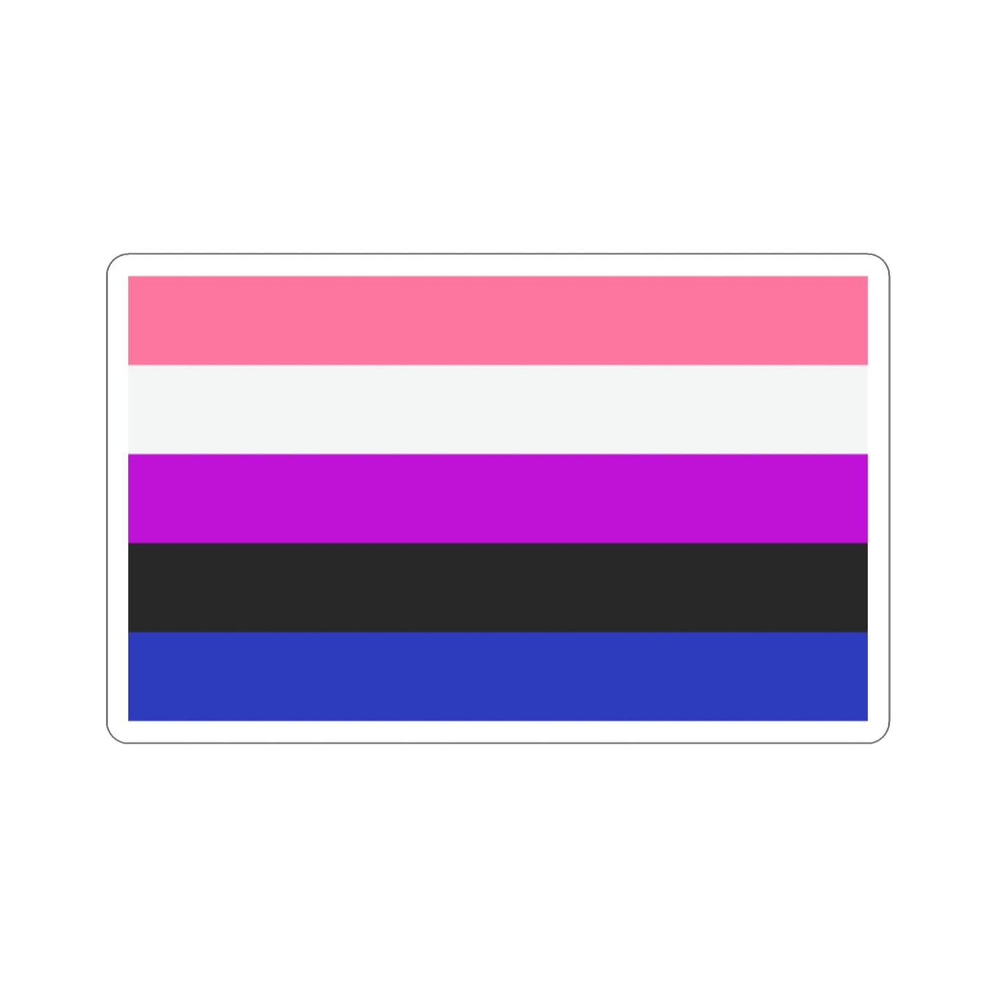 Genderfluidity Pride Flag STICKER Vinyl Die-Cut Decal-2 Inch-The Sticker Space