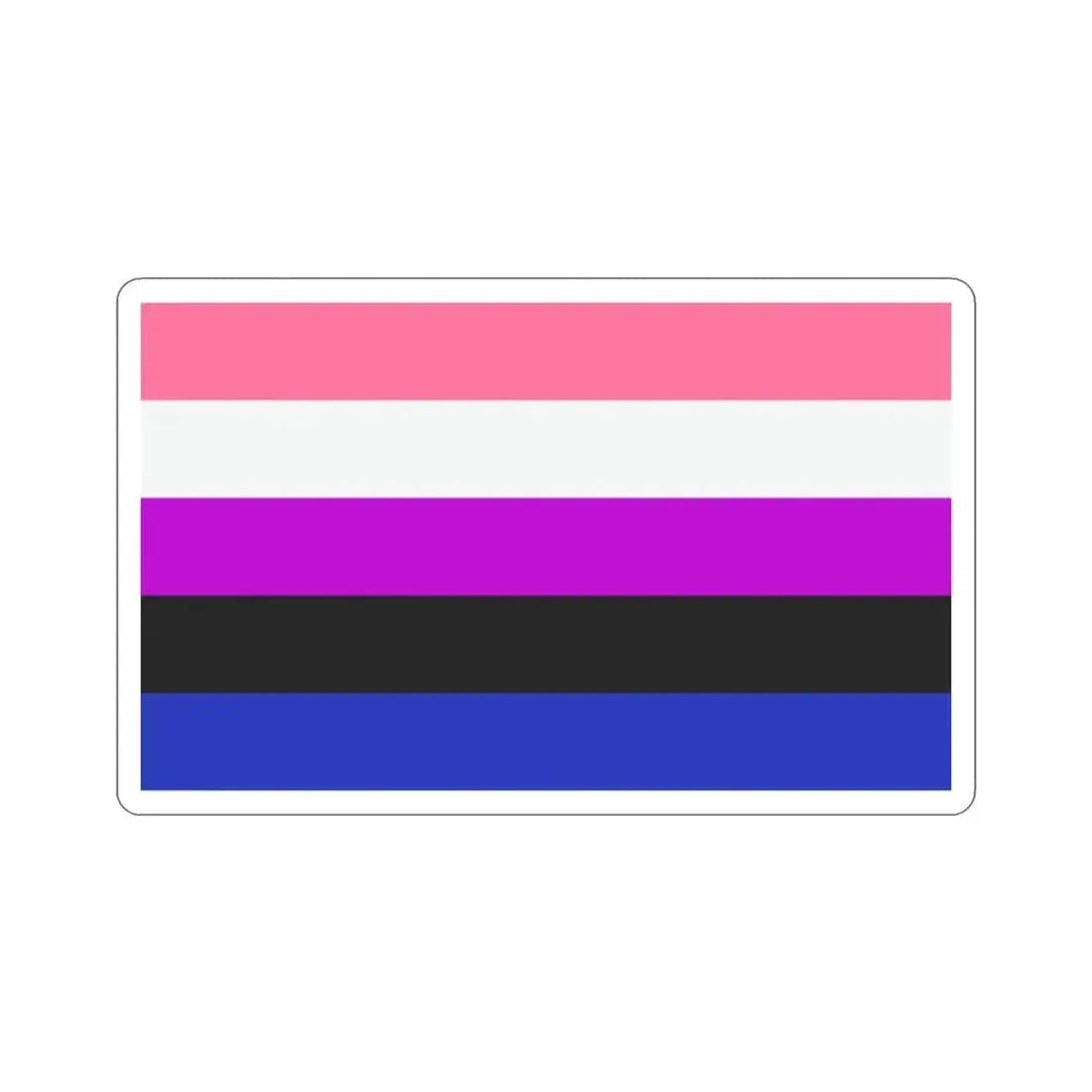 Genderfluidity Pride Flag STICKER Vinyl Die-Cut Decal 2 Inch - The Sticker Space