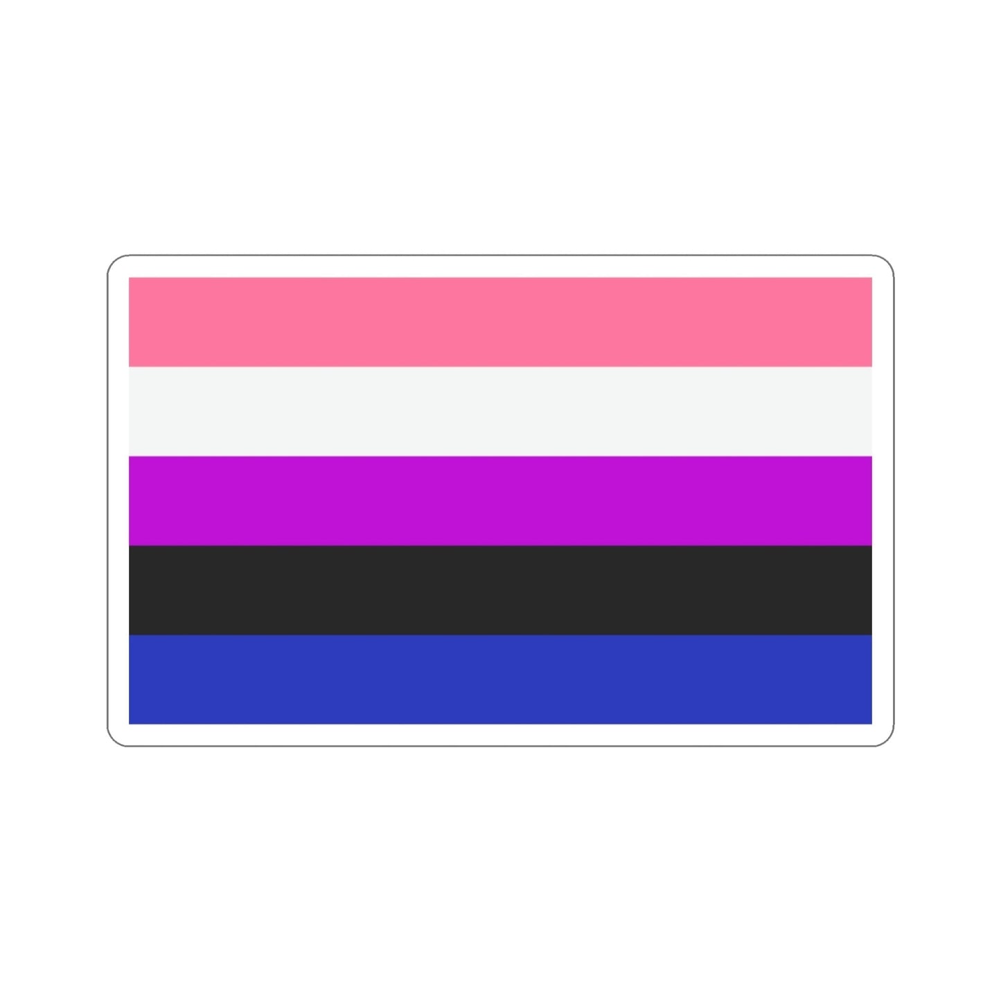 Genderfluidity Pride Flag STICKER Vinyl Die-Cut Decal-3 Inch-The Sticker Space