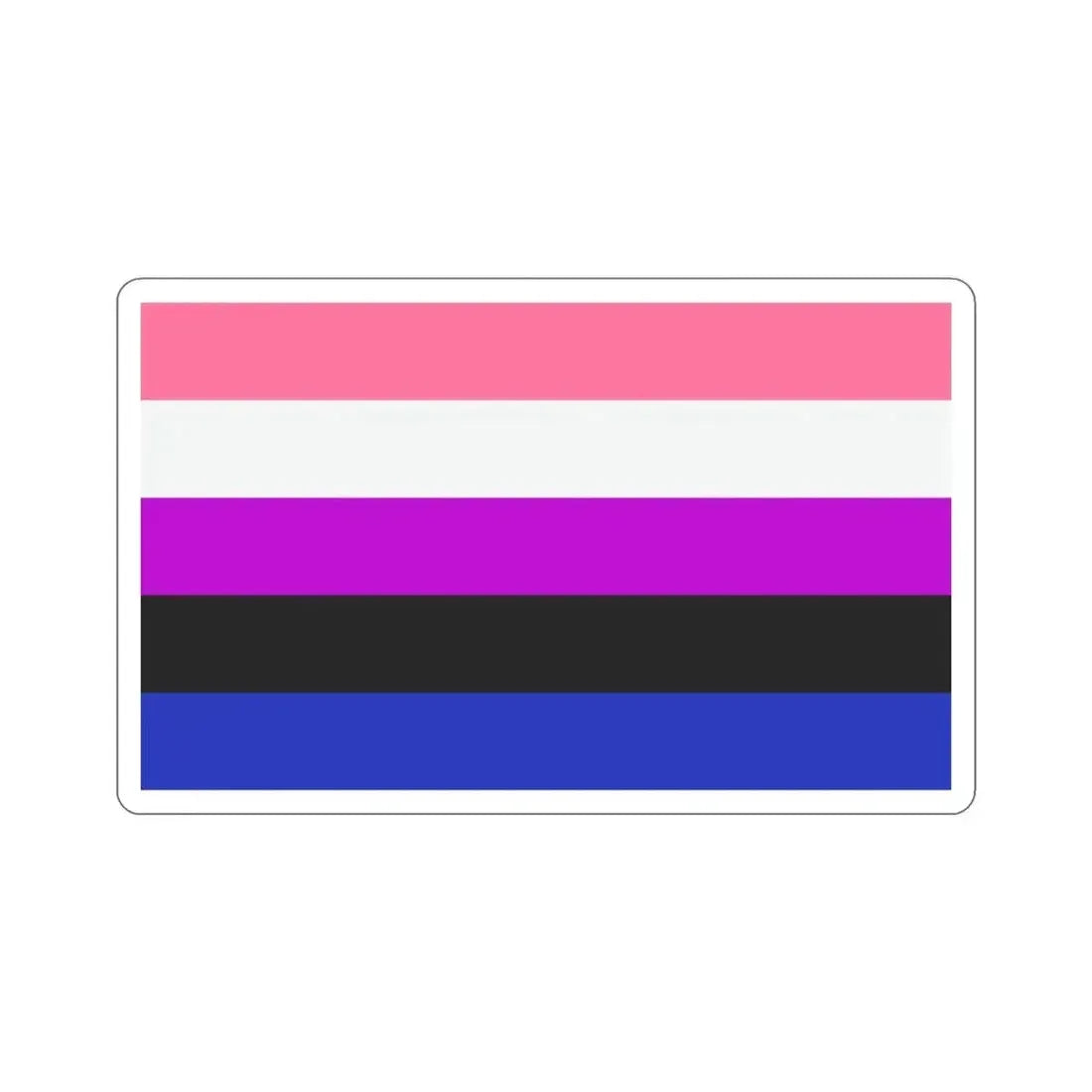 Genderfluidity Pride Flag STICKER Vinyl Die-Cut Decal 3 Inch - The Sticker Space