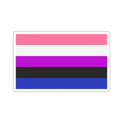 Genderfluidity Pride Flag STICKER Vinyl Die-Cut Decal 3 Inch - The Sticker Space