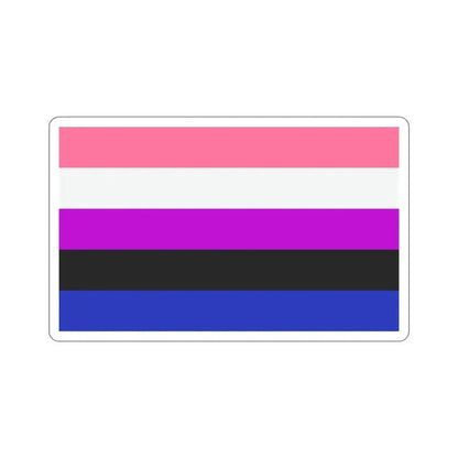 Genderfluidity Pride Flag STICKER Vinyl Die-Cut Decal 4 Inch - The Sticker Space