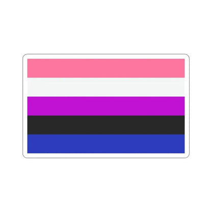 Genderfluidity Pride Flag STICKER Vinyl Die-Cut Decal 5 Inch - The Sticker Space