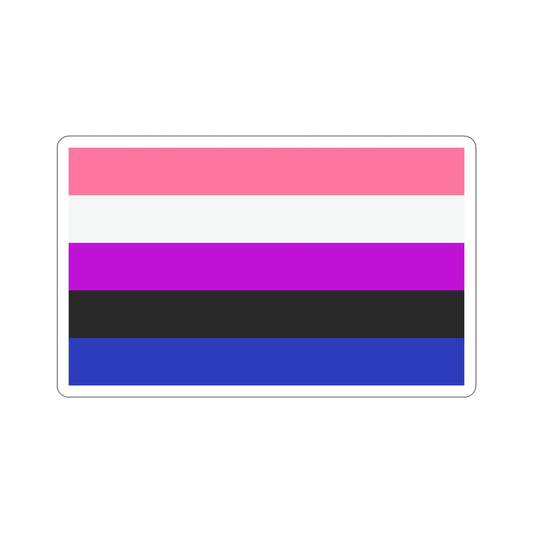 Genderfluidity Pride Flag STICKER Vinyl Die-Cut Decal-6 Inch-The Sticker Space