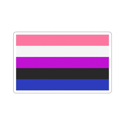 Genderfluidity Pride Flag STICKER Vinyl Die-Cut Decal 6 Inch - The Sticker Space