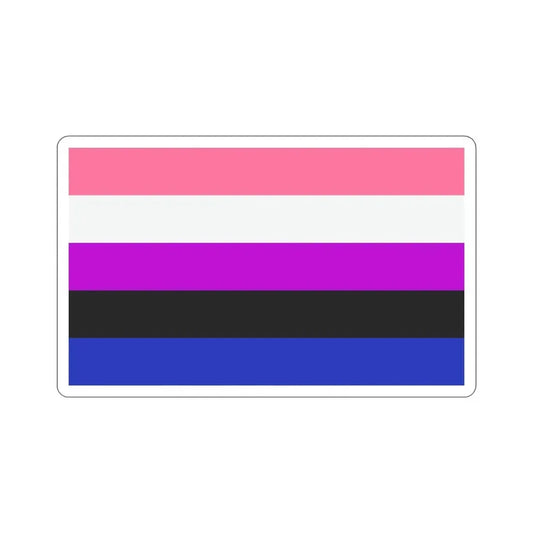 Genderfluidity Pride Flag STICKER Vinyl Die-Cut Decal 6 Inch - The Sticker Space