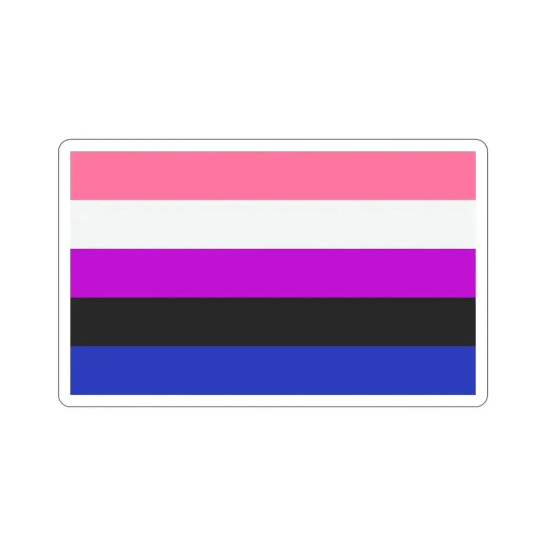 Genderfluidity Pride Flag STICKER Vinyl Die-Cut Decal - The Sticker Space