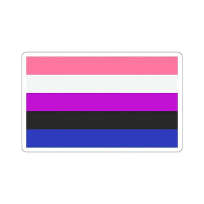 Genderfluidity Pride Flag STICKER Vinyl Die-Cut Decal - The Sticker Space