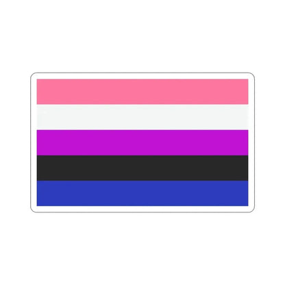 Genderfluidity Pride Flag STICKER Vinyl Die-Cut Decal - The Sticker Space