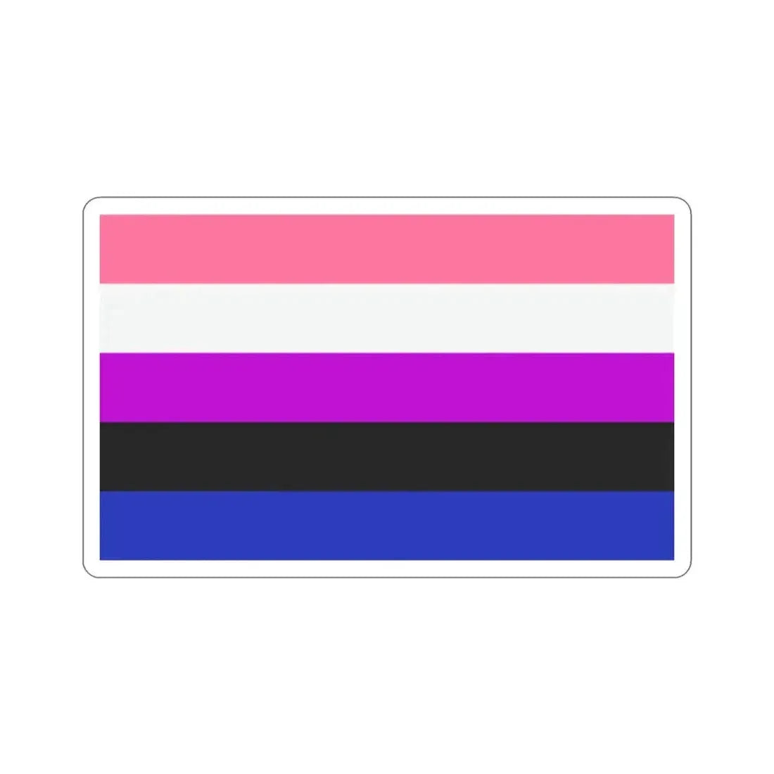 Genderfluidity Pride Flag STICKER Vinyl Die-Cut Decal - The Sticker Space